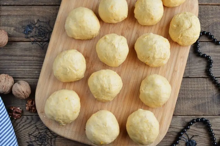 Step 4 - Cream Cheese Stuffed Pumpkin Dinner Rolls