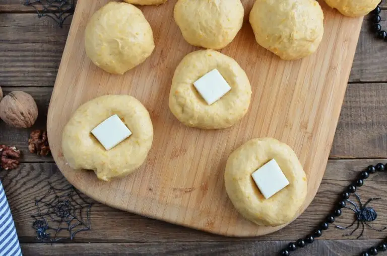 Step 5 - Cream Cheese Stuffed Pumpkin Dinner Rolls