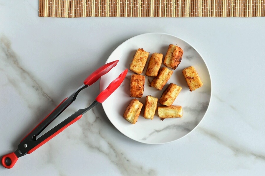 How to serve Easy Vegan Crispy Fried Tofu