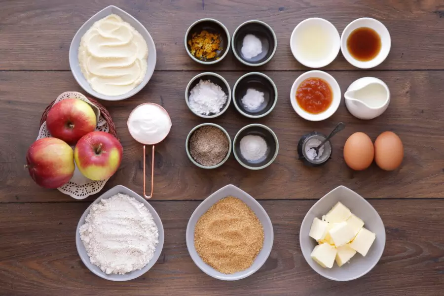 Ingredients for Gluten Free Apple Cake