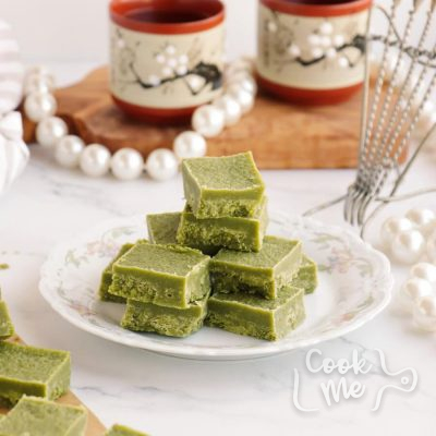 Green Tea Fudge Recipe-Green Tea Matcha Fudge-Vegan Green Tea Fudge