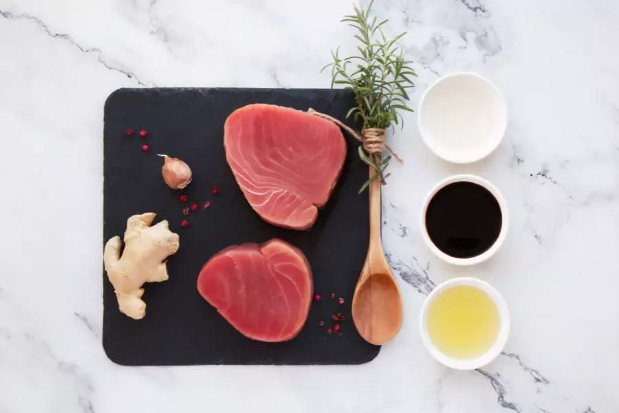 Ingredients for Grilled Tuna Teriyaki
