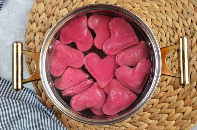 Step 6 - Heart Beet Ravioli