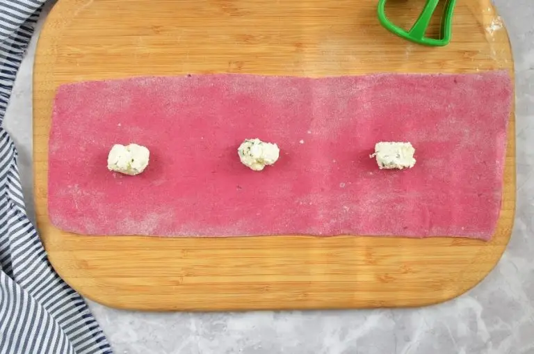 Step 5 - Heart Beet Ravioli