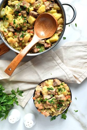 Leftover Pork and Potato Hash