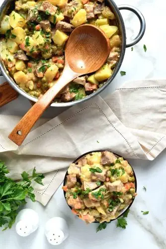 Leftover Pork and Potato Hash
