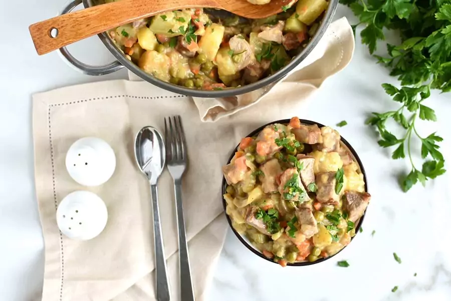 Leftover Pork and Potato Hash