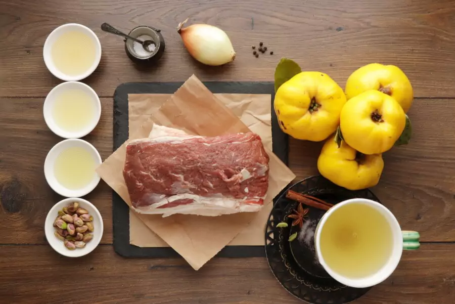 Ingredients for Mediterranean Lamb with Spiced Quince