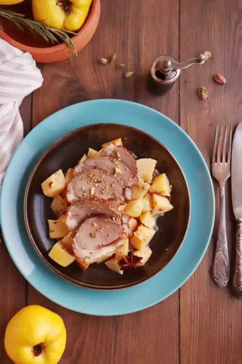 Mediterranean Lamb with Spiced Quince