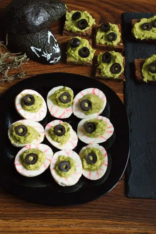 Monster Eyes Deviled Eggs