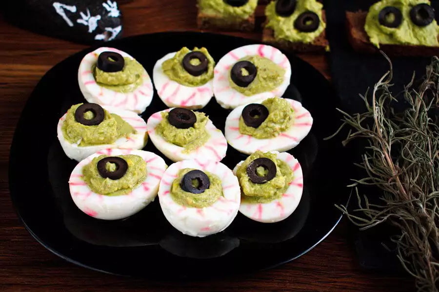 Monster Eyes Deviled Eggs