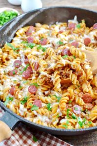 One Pot Pizza Pasta Bake