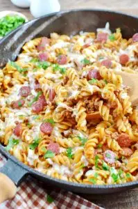 One Pot Pizza Pasta Bake