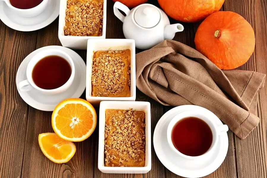 Orange Pumpkin Custards
