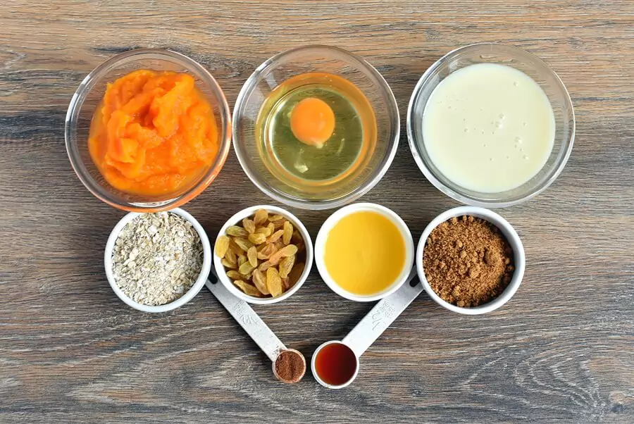 Ingredients for Orange Pumpkin Custards