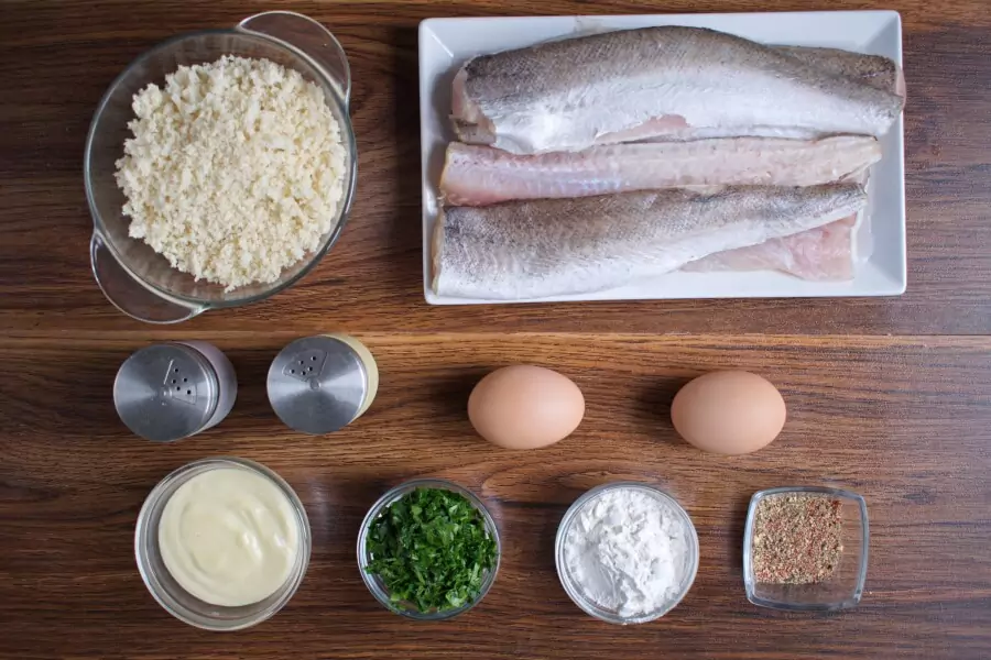 Ingredients for Panko Crusted Oven Fried Haddock