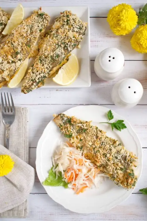Panko Crusted Oven Fried Haddock