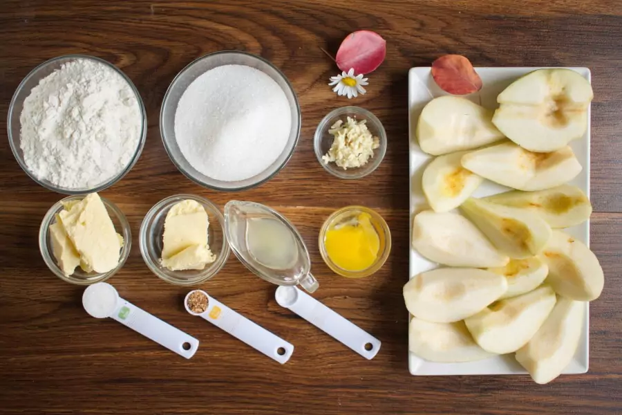 Ingredients for Pear Tarte Tatin