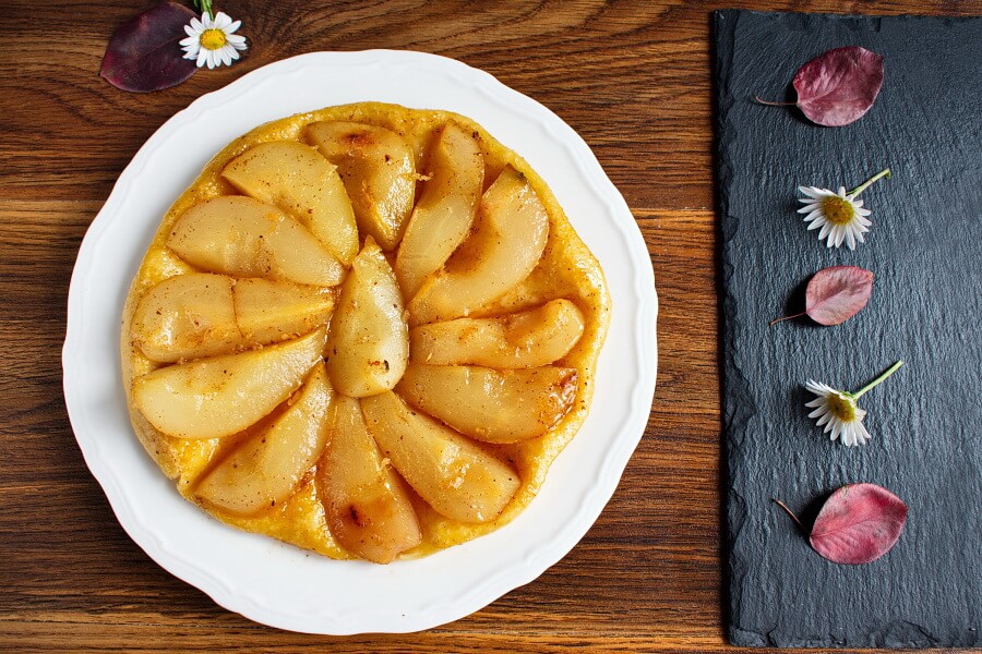 Pear Tarte Tatin recipe-Simple Pear Tart Tatin Recipe-Delicious Simple Pear Tart Tatin