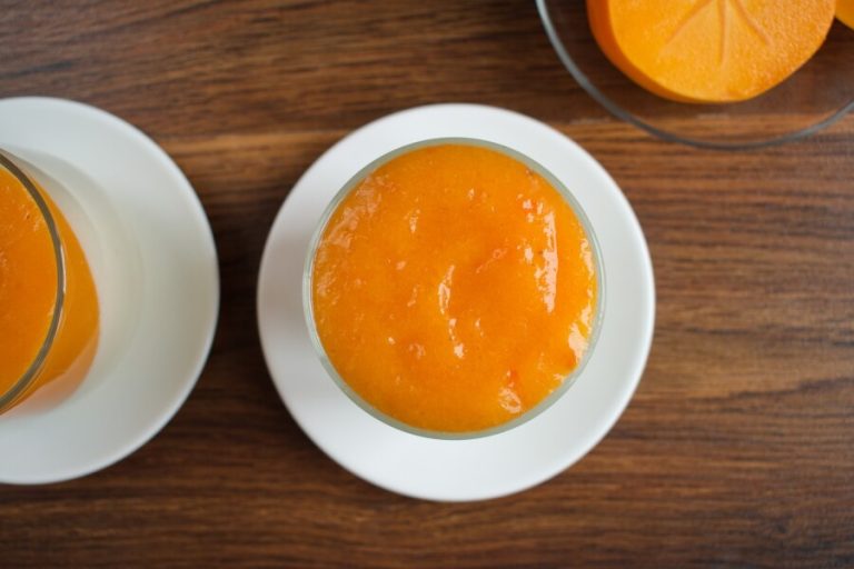 Step 8 - Persimmon Panna Cotta