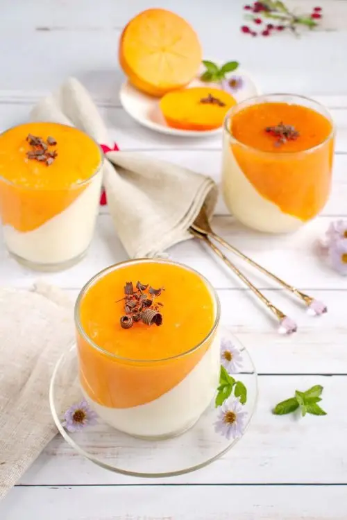 Persimmon Panna Cotta