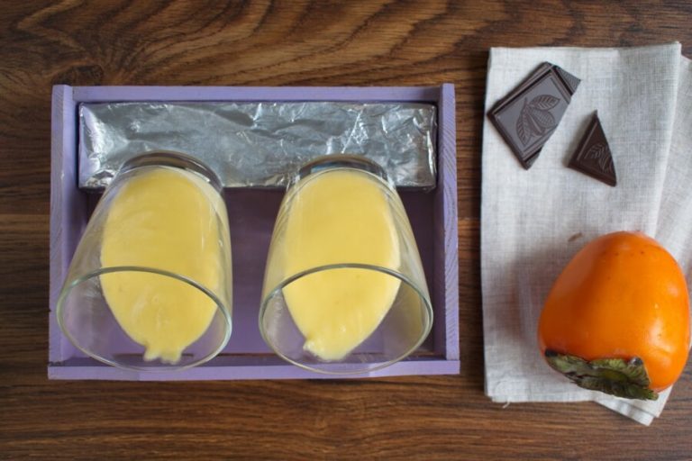 Step 5 - Persimmon Panna Cotta