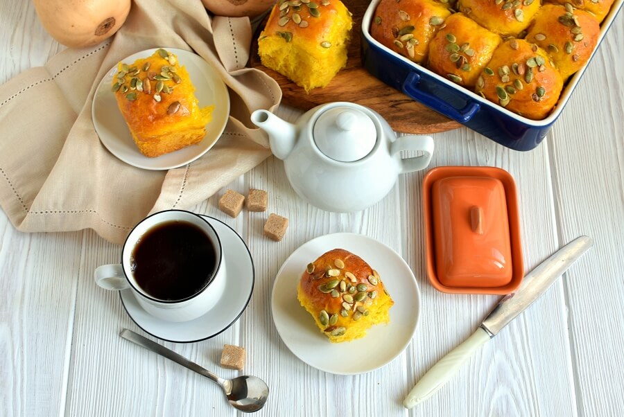 Pumkin Dinner Rolls Recipe-How To Make Pumkin Dinner Rolls-Delicious Pumkin Dinner Rolls