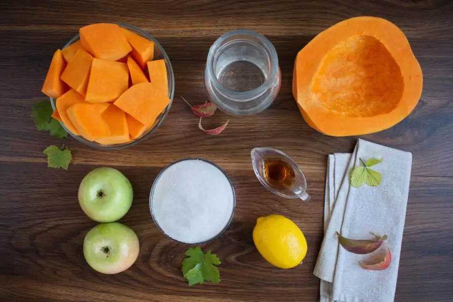 Ingredients for Pumpkin Jam