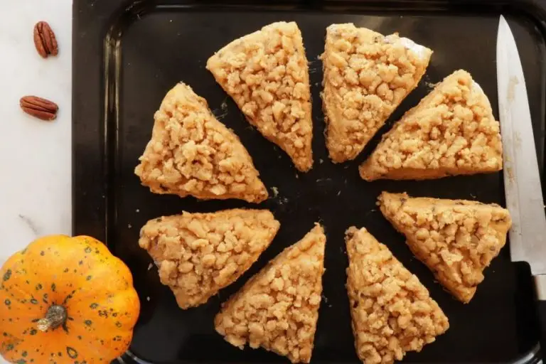 Step 8 - Pumpkin Pecan Scones with Brown Sugar Streusel