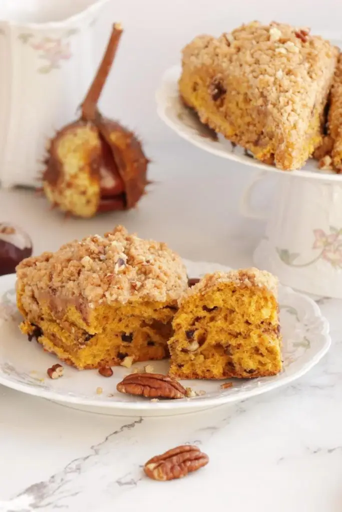 Pumpkin Pecan Scones with Brown Sugar Streusel