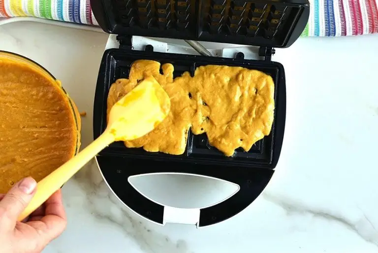Step 5 - Pumpkin Waffles with Cinnamon Maple Syrup