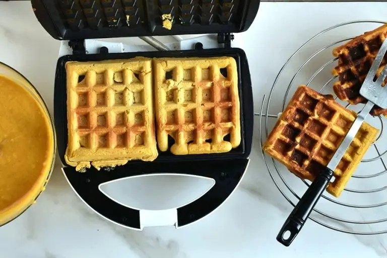 Step 5 - Pumpkin Waffles with Cinnamon Maple Syrup