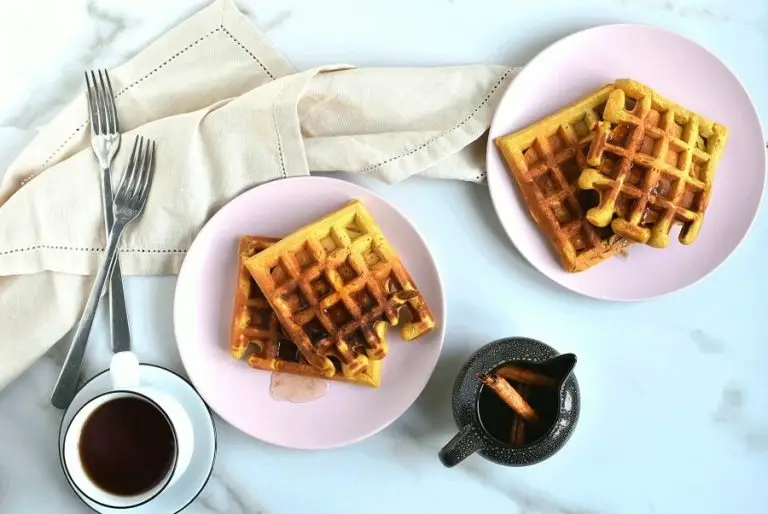 Step 7 - Pumpkin Waffles with Cinnamon Maple Syrup