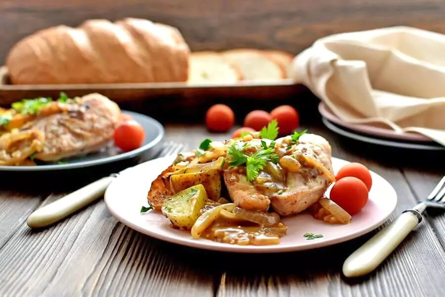 Quick Roast Chicken & Root Vegetables