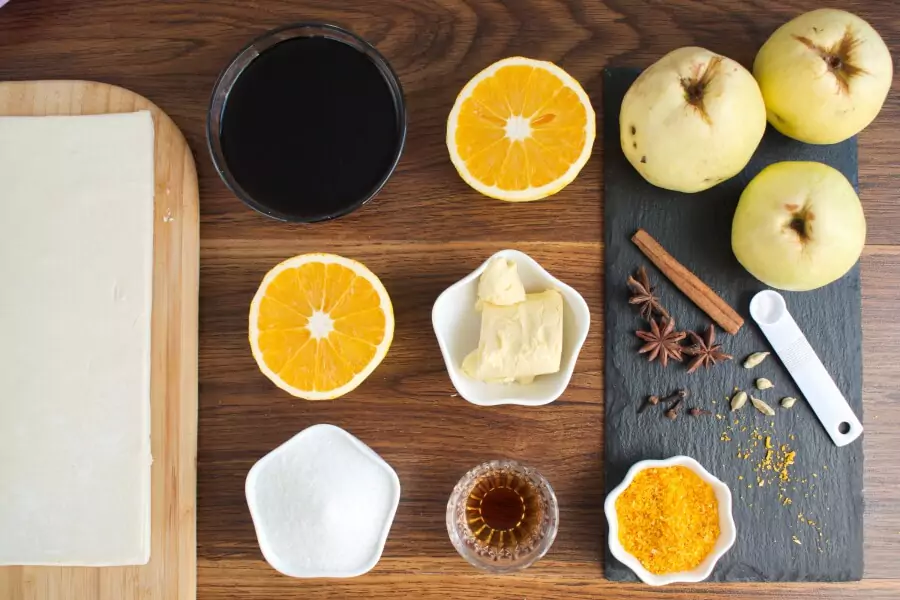 Ingredients for Quince Tarte Tatin
