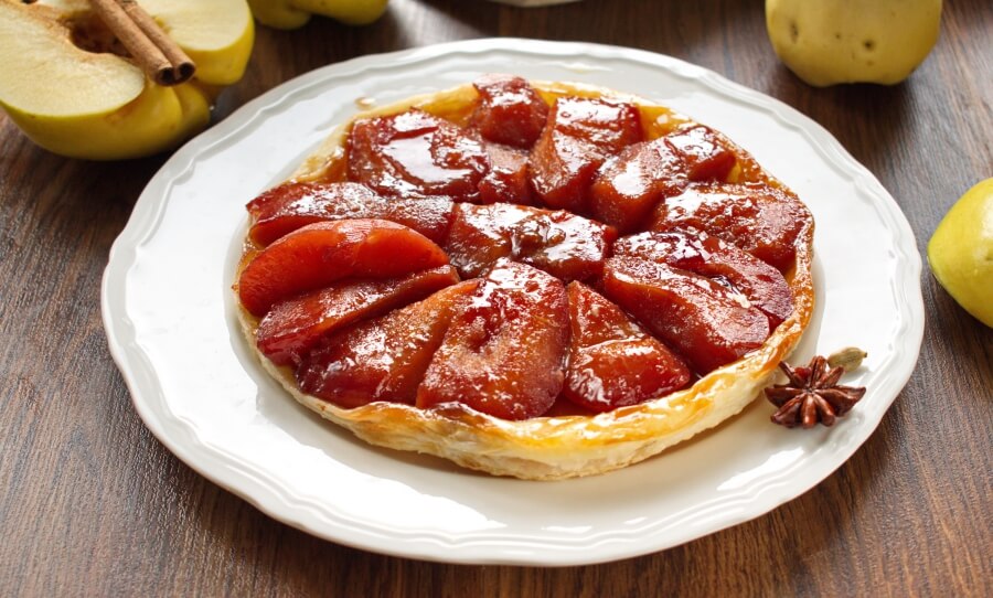 Quince Tarte Tatin Recipe-Spiced Quince Tarte Tatin-How to make Quince Tarte Tatin