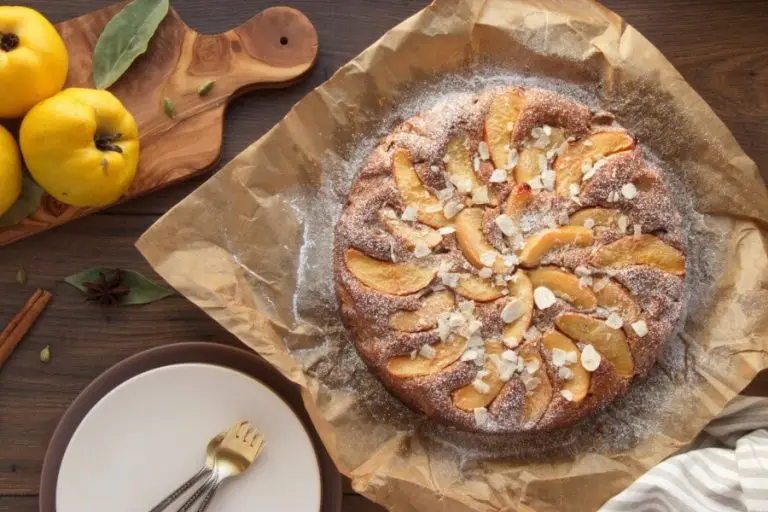 Step 14 - Quince and Marzipan Cake
