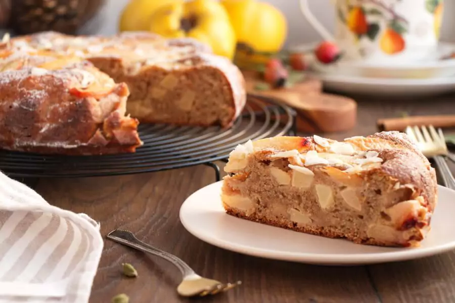 Quince and Marzipan Cake
