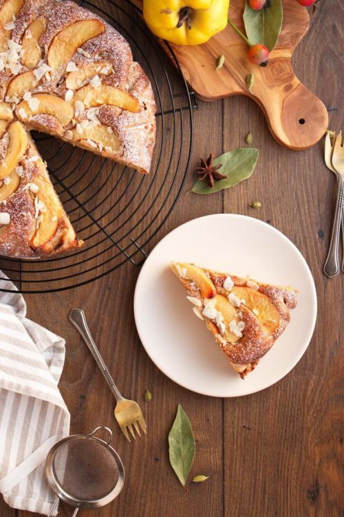 Quince and Marzipan Cake
