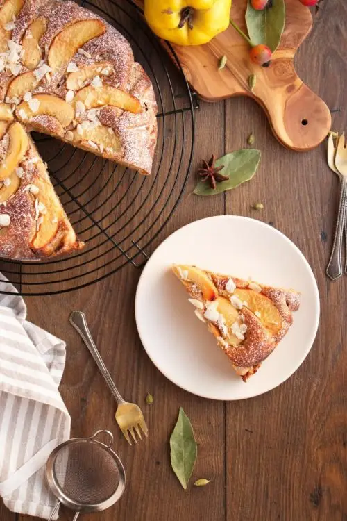 Quince and Marzipan Cake