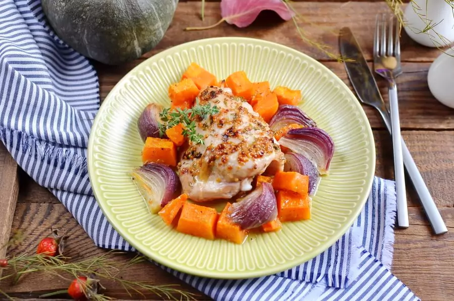 Low Carb Roast Chicken & Sweet Potatoes