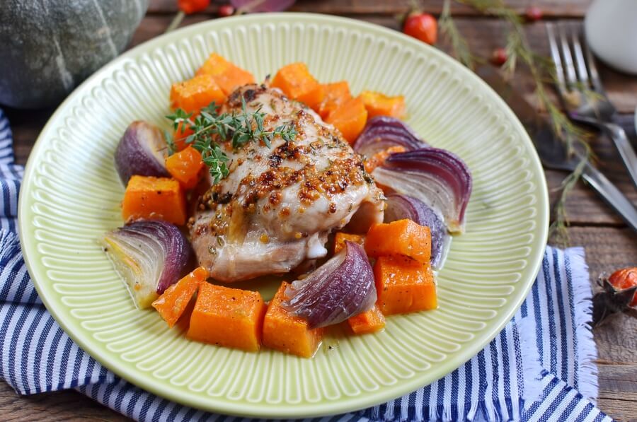 How to serve Low Carb Roast Chicken & Sweet Potatoes
