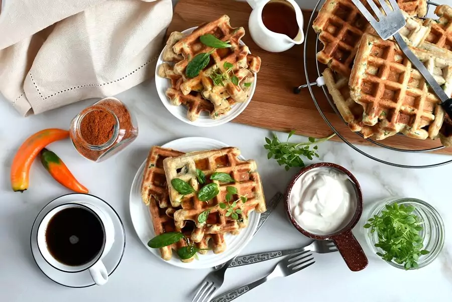 Savory Veggie Waffles