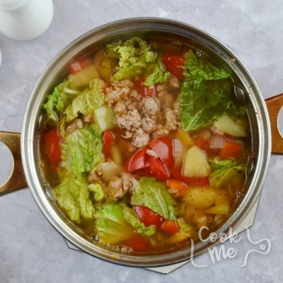 Sweet and Sour Beef Cabbage Stew recipe - step 4