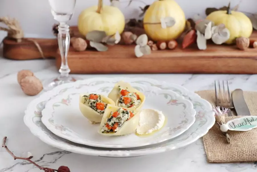 Vegan Butternut Squash Stuffed Shells