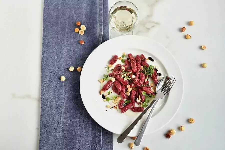 Vegan Gluten Free Beetroot Gnocchi