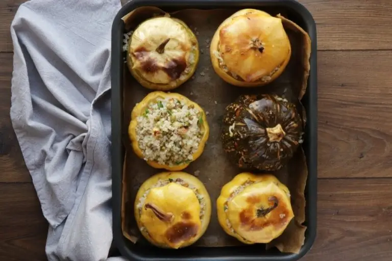 Step 13 - Vegan Quinoa Stuffed Squash with Walnuts and Pomegranate