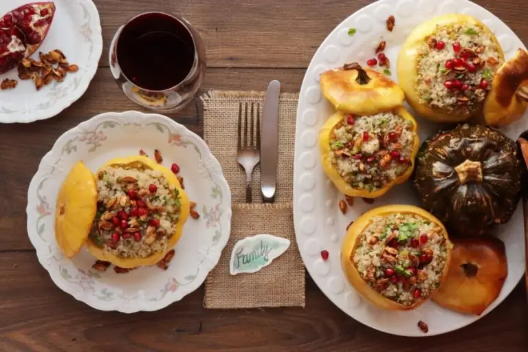 Step 14 - Vegan Quinoa Stuffed Squash with Walnuts and Pomegranate