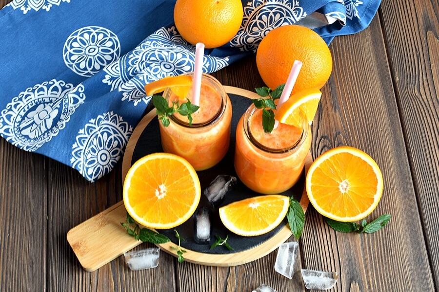 How to serve Detox Orange Ginger Turmeric Smoothie