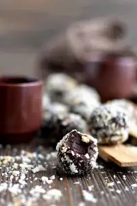 Almond-Rum Chocolate Truffles